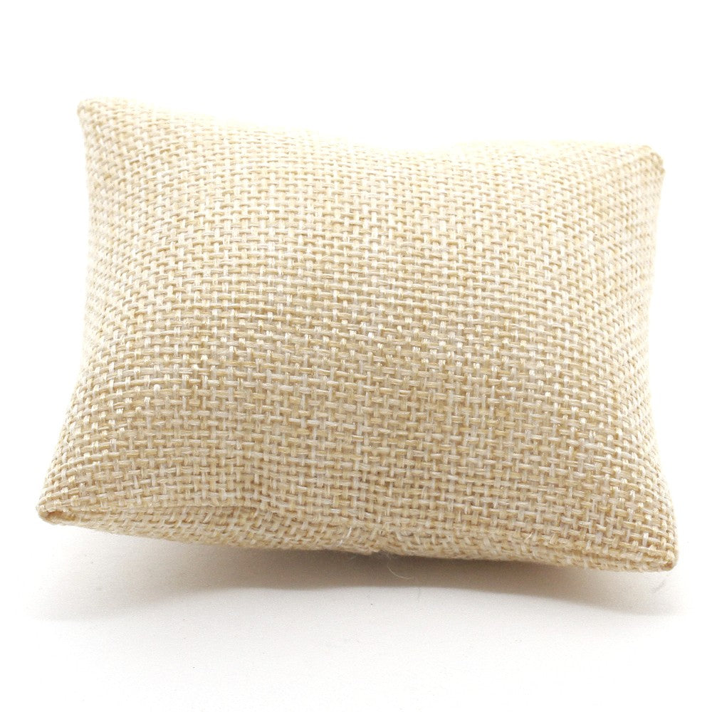 Coussin montre et bracelet en jute 8 x 7 cm