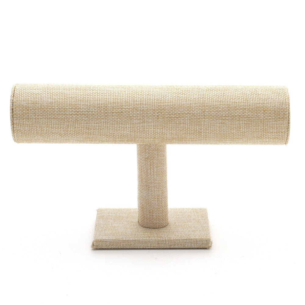 Jonc porte bracelet montres en jute à 1 rang