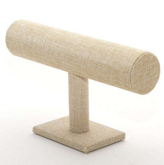 Jonc porte bracelet montres en jute à 1 rang