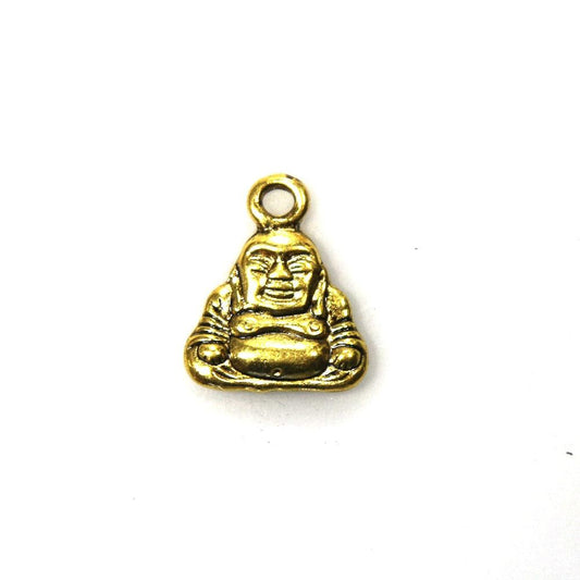 Pendentif breloque style tibétain Bouddha doré