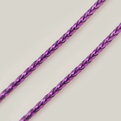 Fil nylon tréssé 0.6mm couleur métallisée (10 m)
