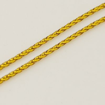 Fil nylon tréssé 0.6mm couleur métallisée (10 m)