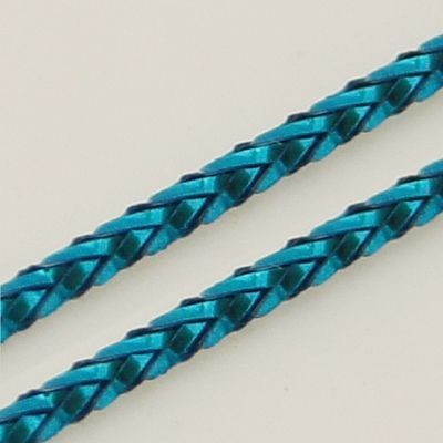 Fil nylon tréssé 0.6mm couleur métallisée (10 m)
