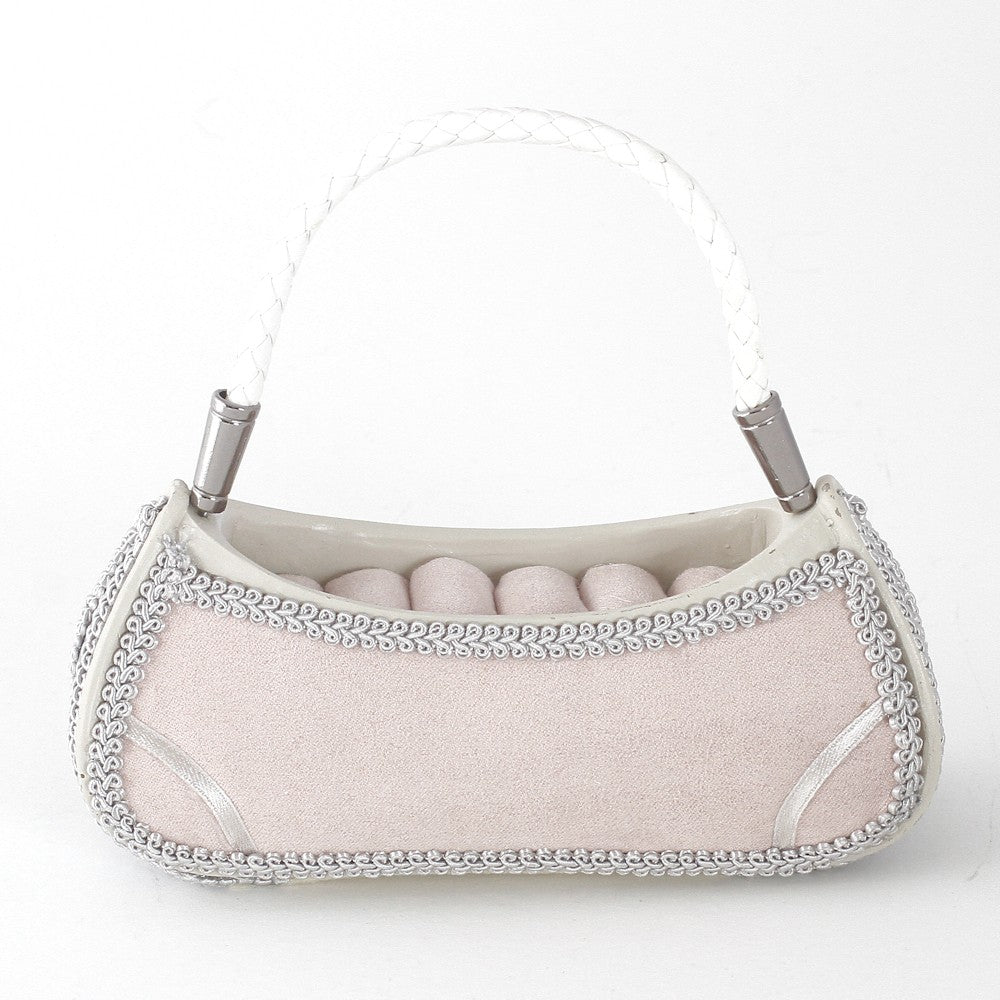 Porte bague sac à main rose GM