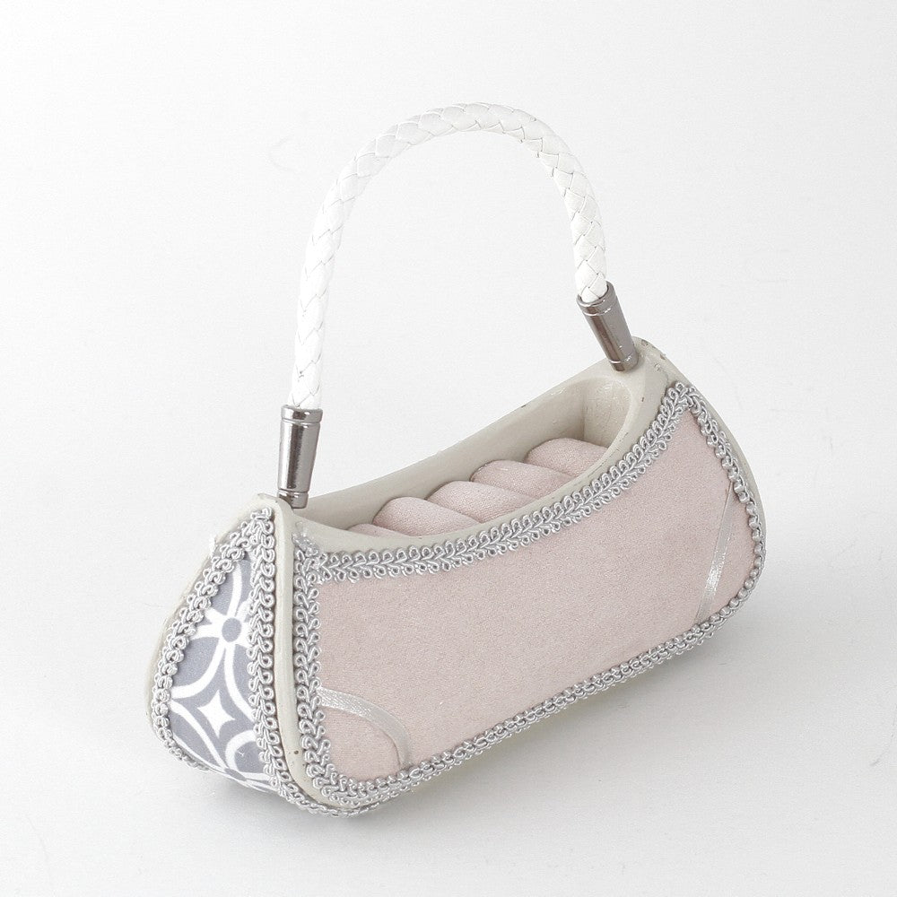 Porte bague sac à main rose GM