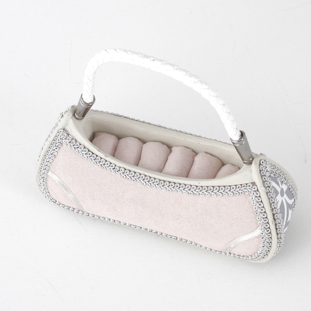 Porte bague sac à main rose GM