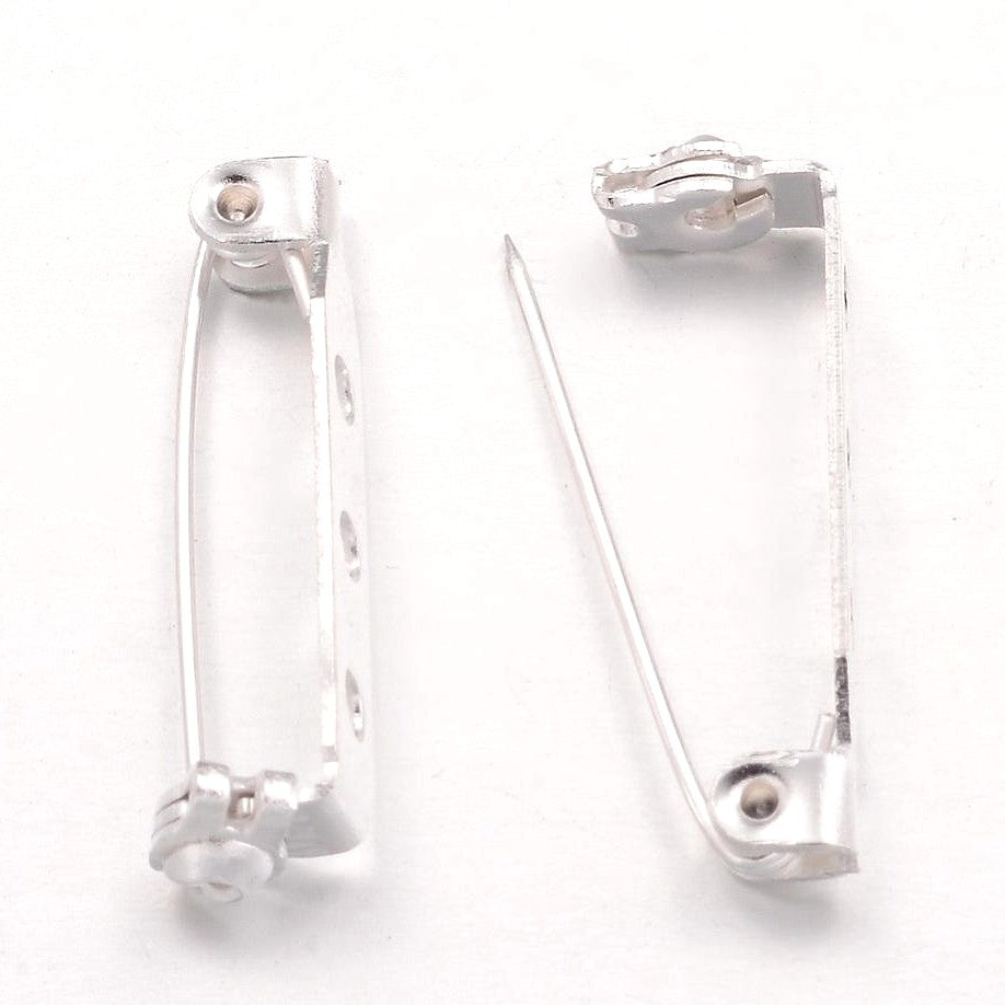 Broche épingle sécurité création bijoux 27mm ( 10 Pièces )