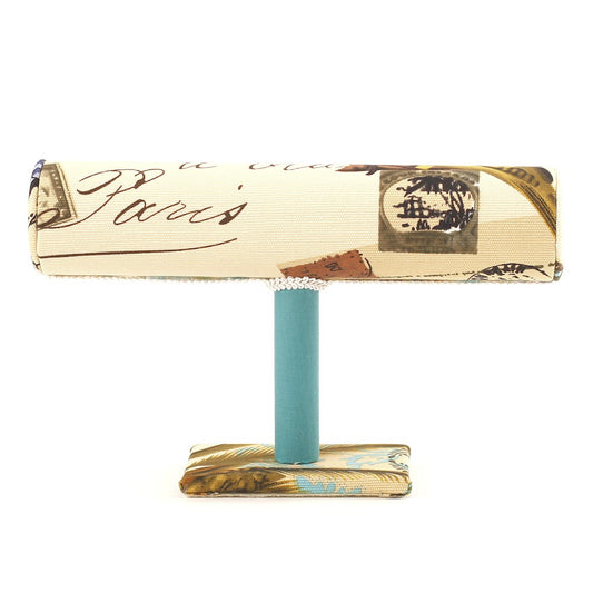 Support bracelet montres jonc en tissu à 1 rang