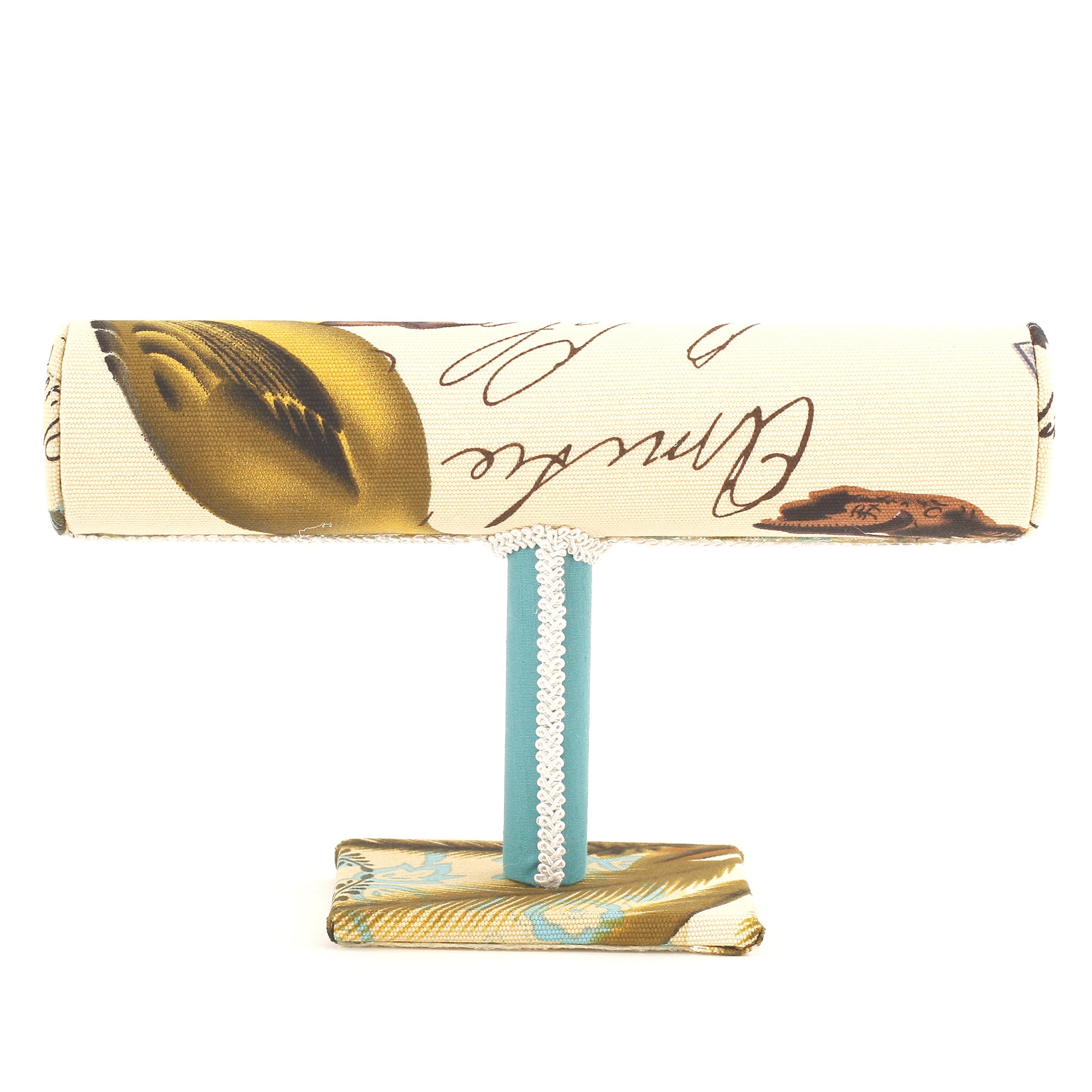 Support bracelet montres jonc en tissu à 1 rang