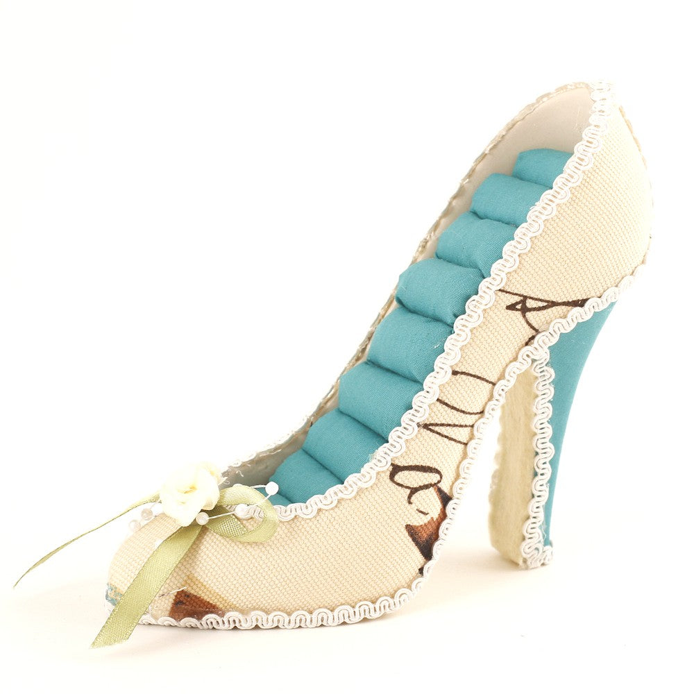 Porte bague escarpin multicolore