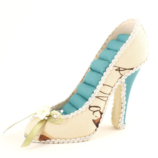 Porte bague escarpin multicolore