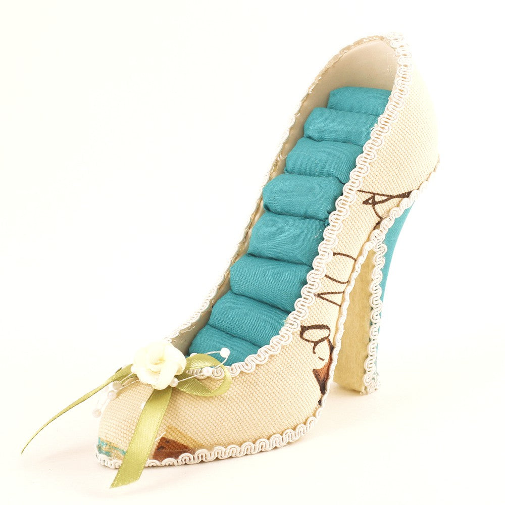 Porte bague escarpin multicolore