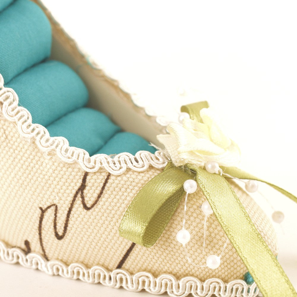 Porte bague escarpin multicolore