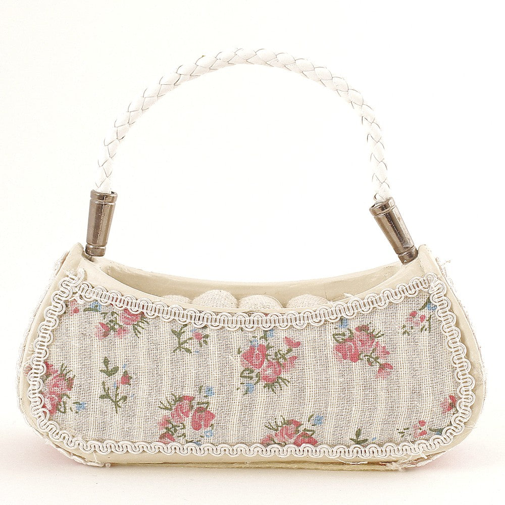 Porte bague sac à main fleurs