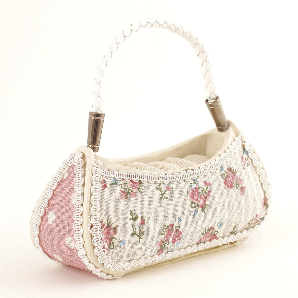 Porte bague sac à main fleurs