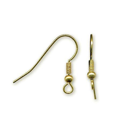Crochets boucle d'oreille attaches 18 mm (50 pièces)