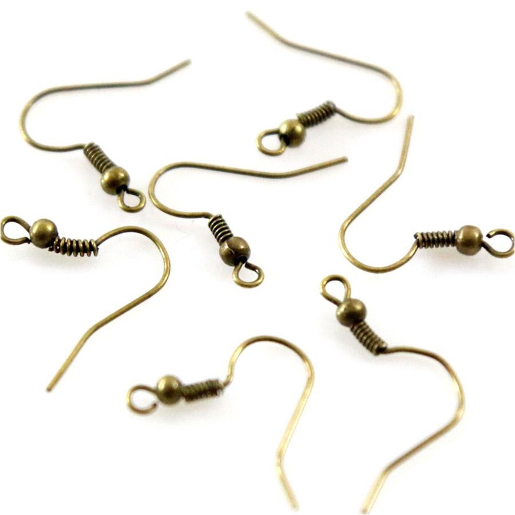 Crochets boucle d'oreille attaches 18 mm (50 pièces)