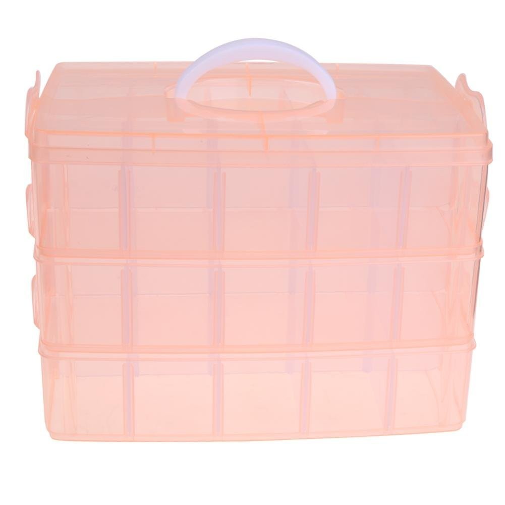 Boite de rangement plastique bijoux apprêts 30 compartiments