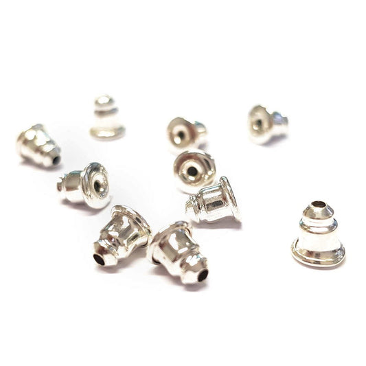 Fermoir boucle d'oreille plaqué laiton (10 pièces)