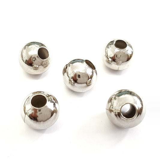 Perles metal boules creuses 10 mm