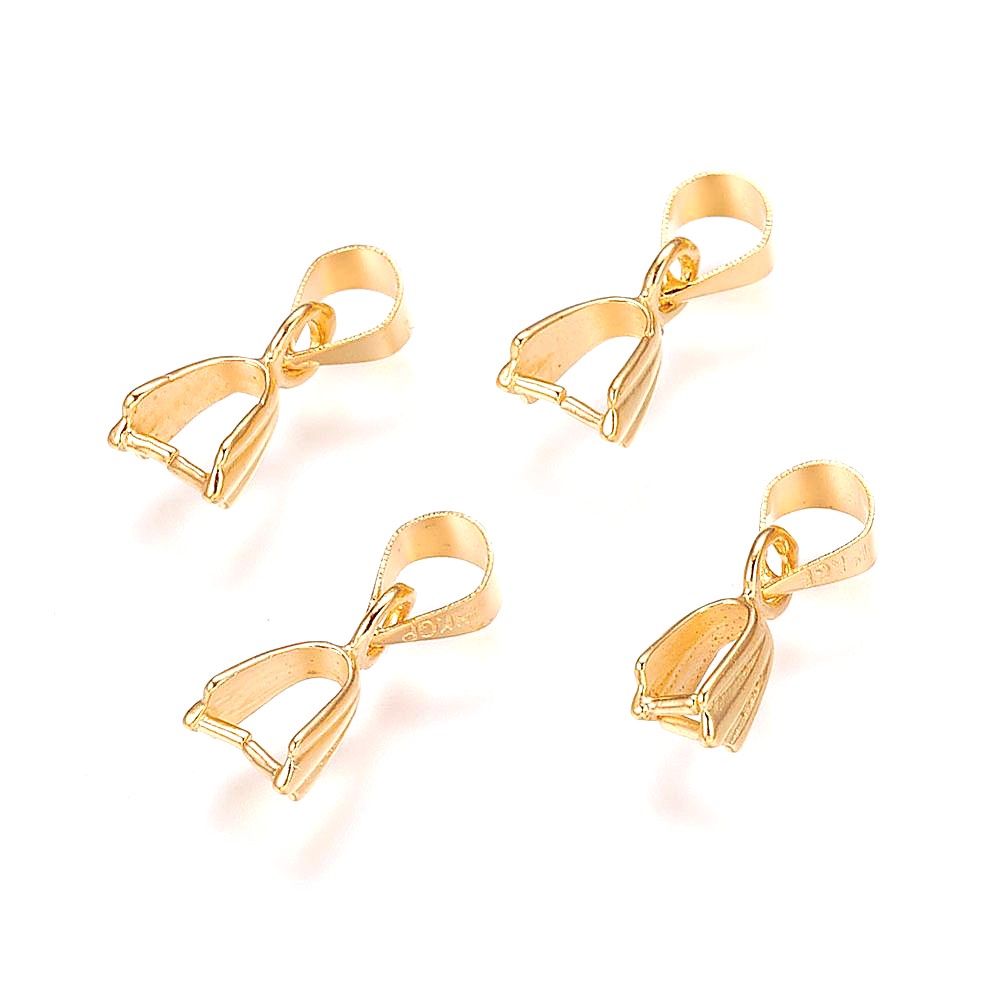 Bélières attache pendentif 15 x 5 mm ( 10 Pièces )