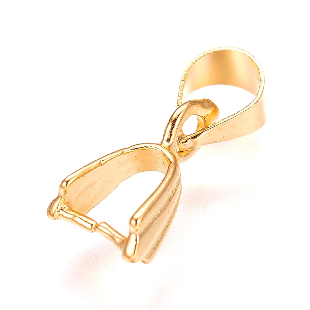 Bélières attache pendentif 15 x 5 mm ( 10 Pièces )