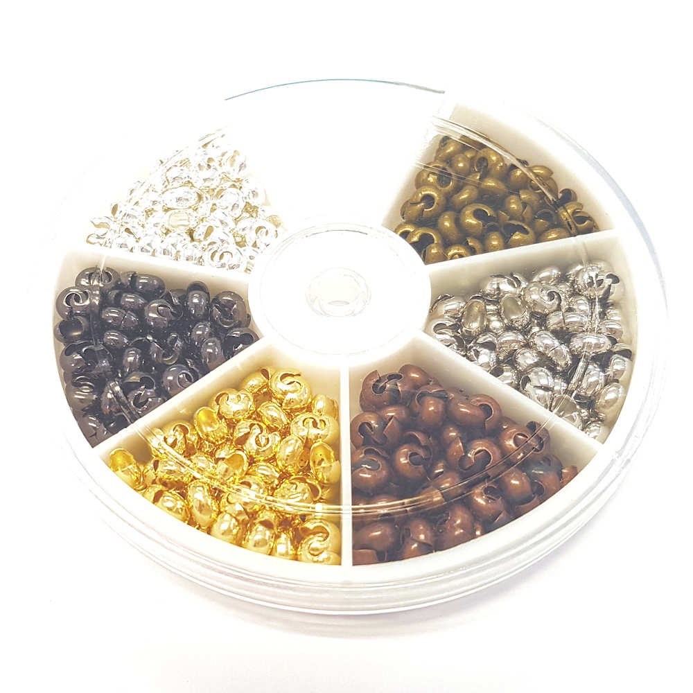 Boite de cache perles à écraser 4 mm (420 pièces)