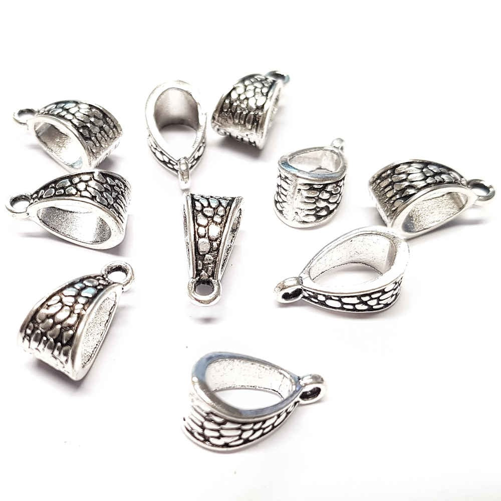 Bélière pendentif ovale 14.5 x 7.5 x 8.5 mm (10 pièces)