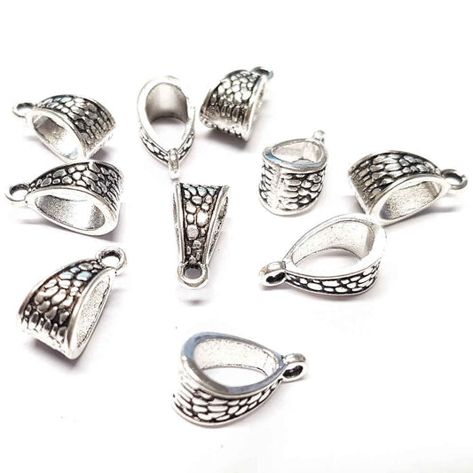 Bélière pendentif ovale 14.5 x 7.5 x 8.5 mm (10 pièces)