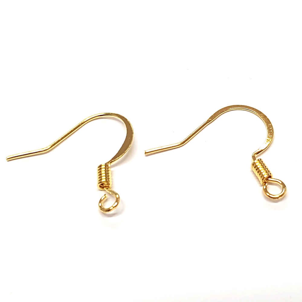 Crochets boucle d'oreille 15 mm  (20 pièces)