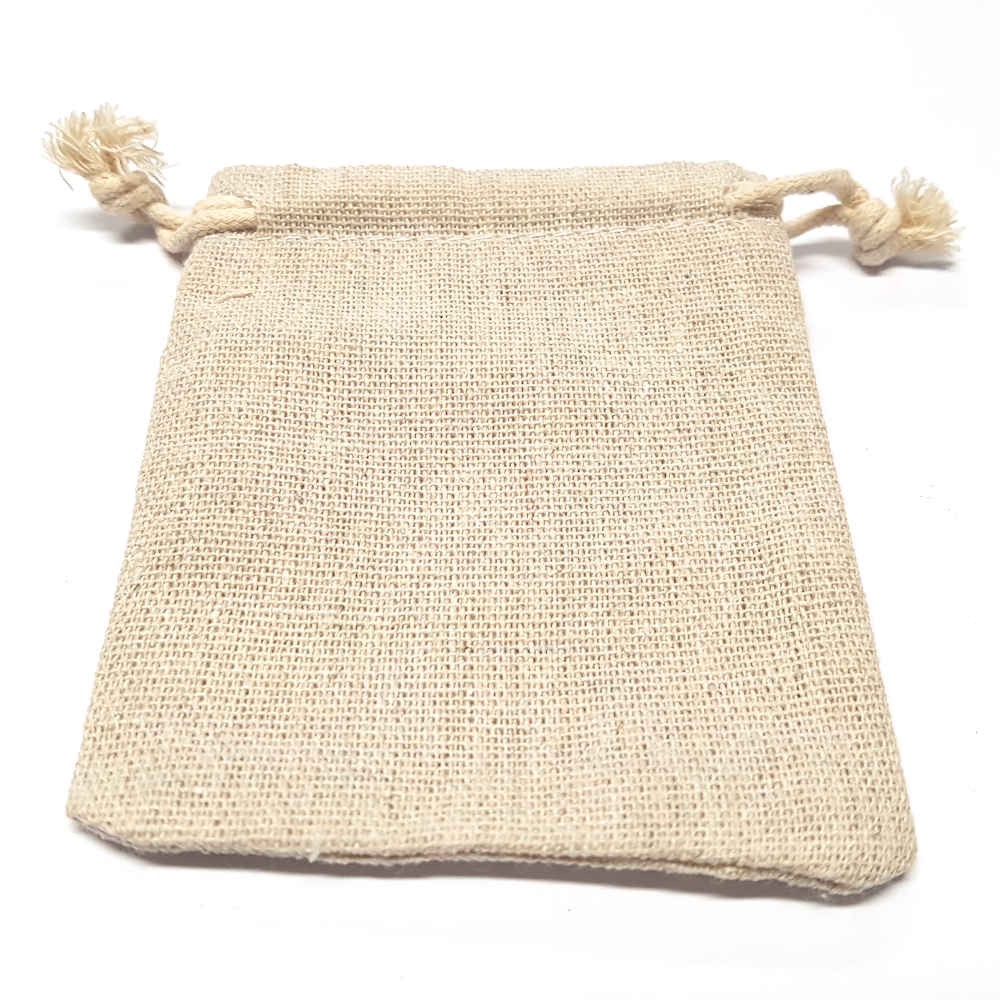 Pochettes coton 10 x 8 cm avec cordon lot de 10