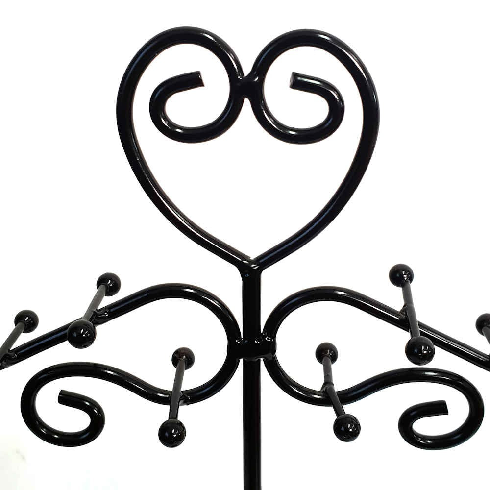 Présentoir mixte coeur avec corbeille