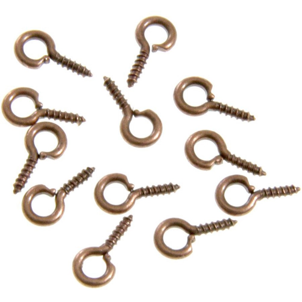 Piton à vis pour création bijoux 10 mm (100 pièces)