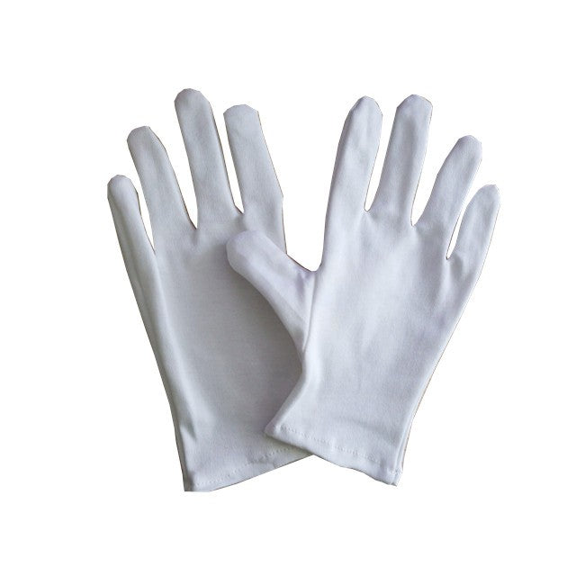 Paire de gants bijouterie coton blanc