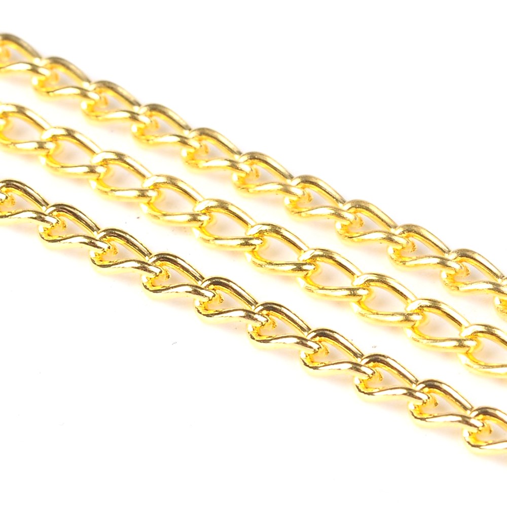 Chaine maille 3.5x2 mm dorée
