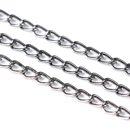 Chaine maille 3.5x2 mm noir