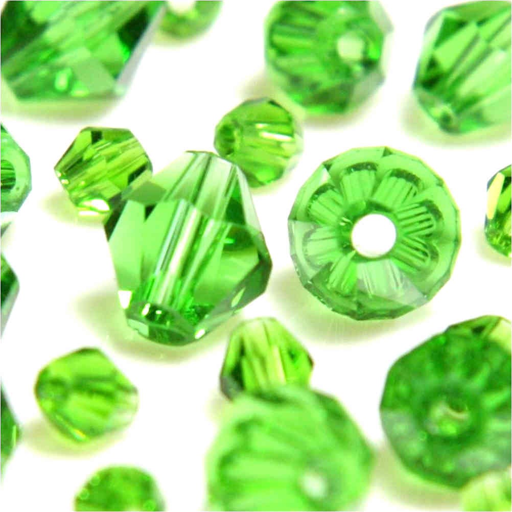 Perles cristal cz bicones quartz de Bohême 8 mm (40 pcs)