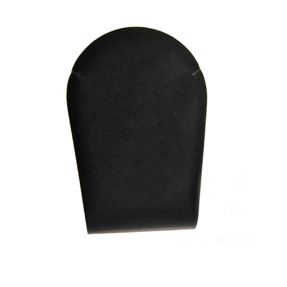 Mini support collier et chaine en simili cuir (1 collier) H 14 cm