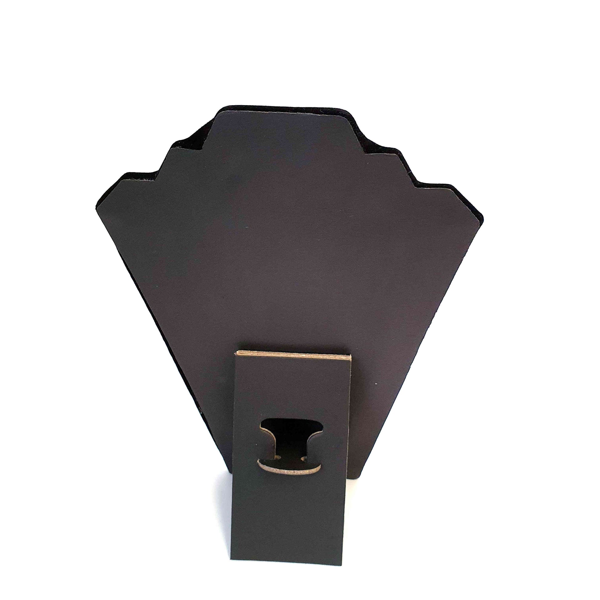 Buste presentoir colliers pliant en velours 22 cm