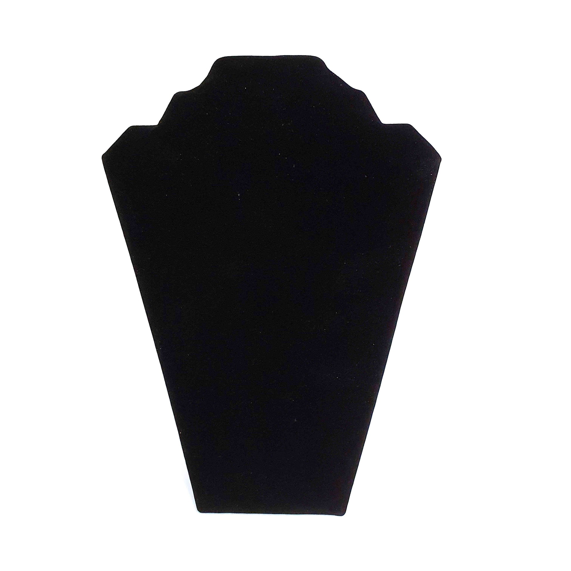 Buste presentoir colliers pliant en velours 22 cm