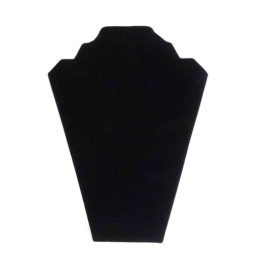 Buste presentoir colliers pliant en velours 22 cm