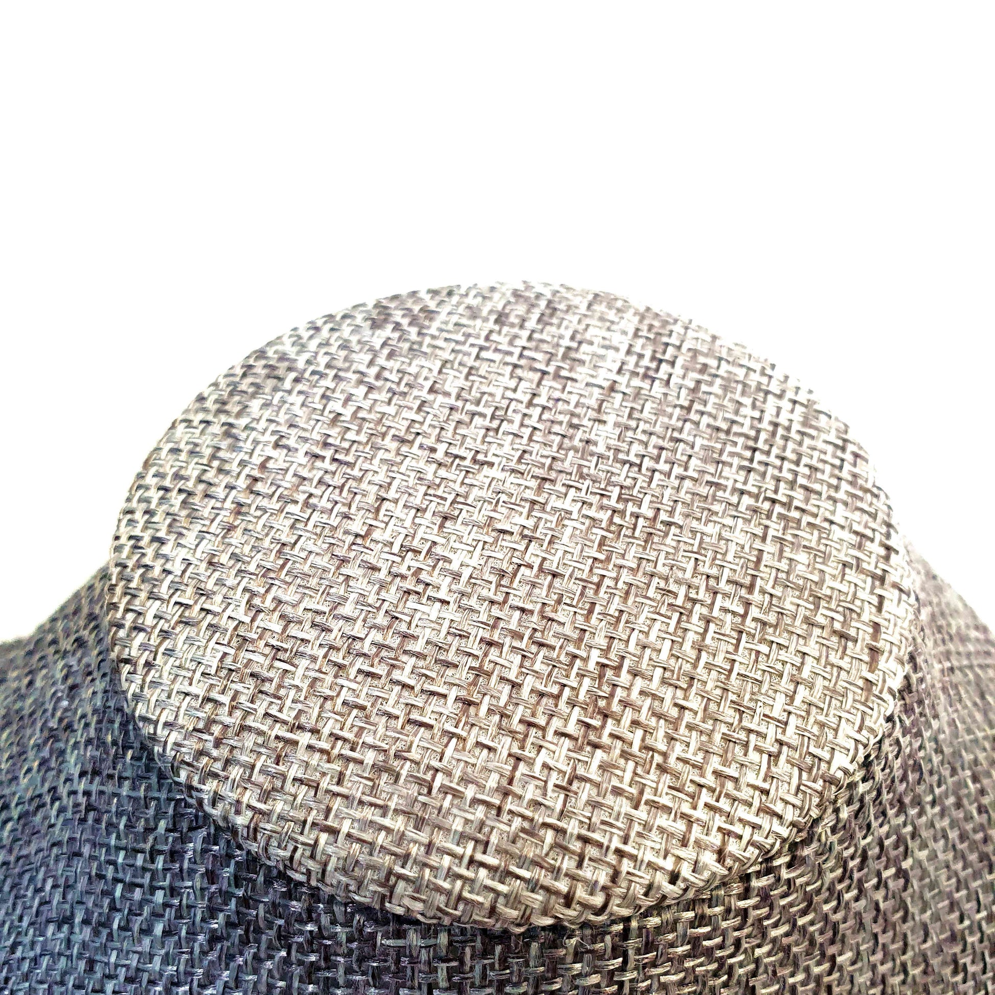 Buste porte collier toile de jute 18 cm