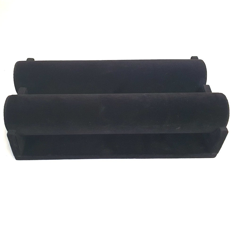 Jonc porte bracelet en velours  à 2 rangs