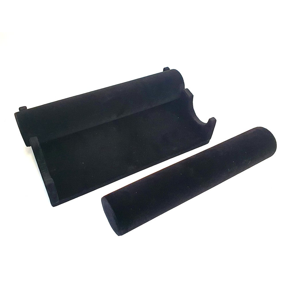 Jonc porte bracelet en velours  à 2 rangs