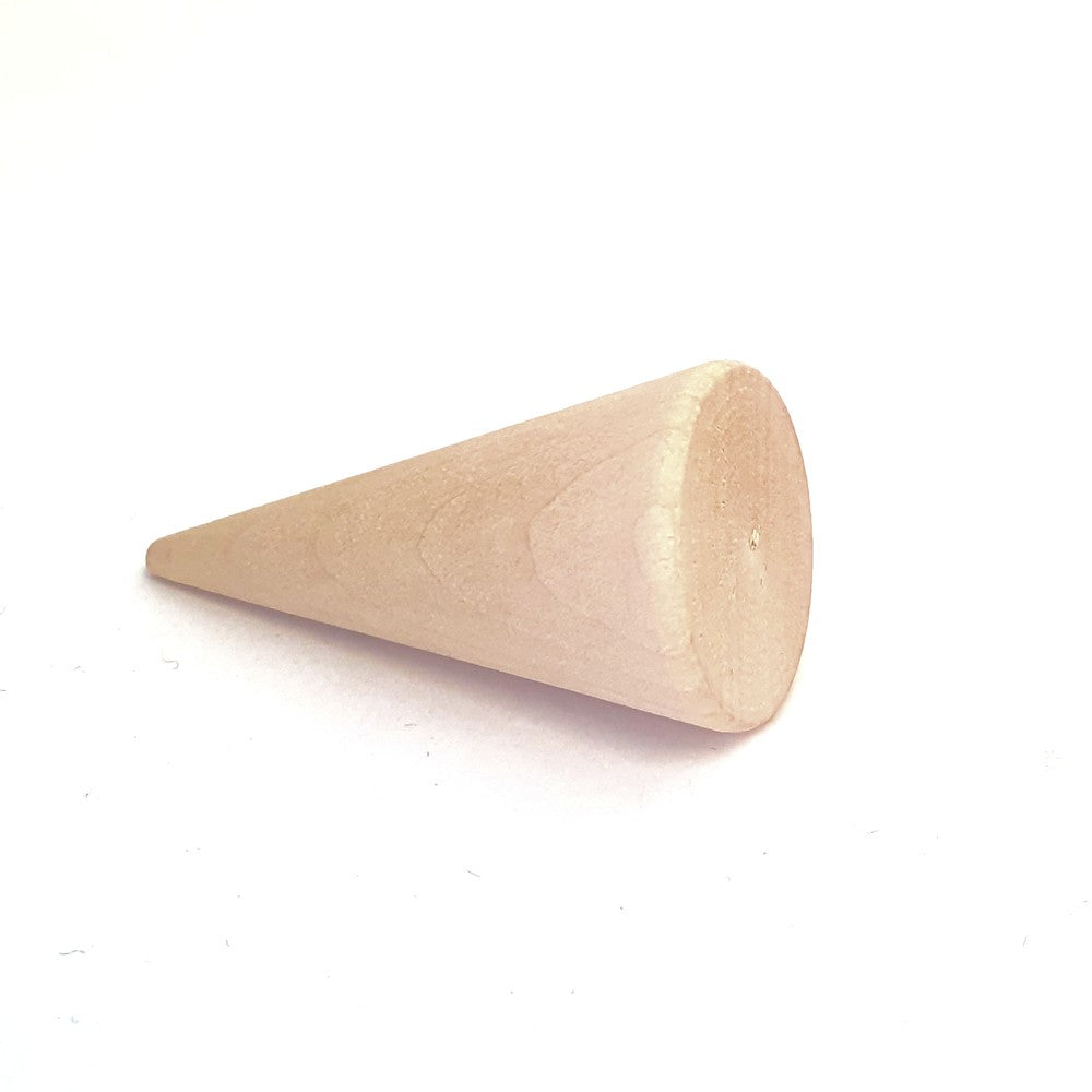 Presentoir bague plot cône en acrylique transparent