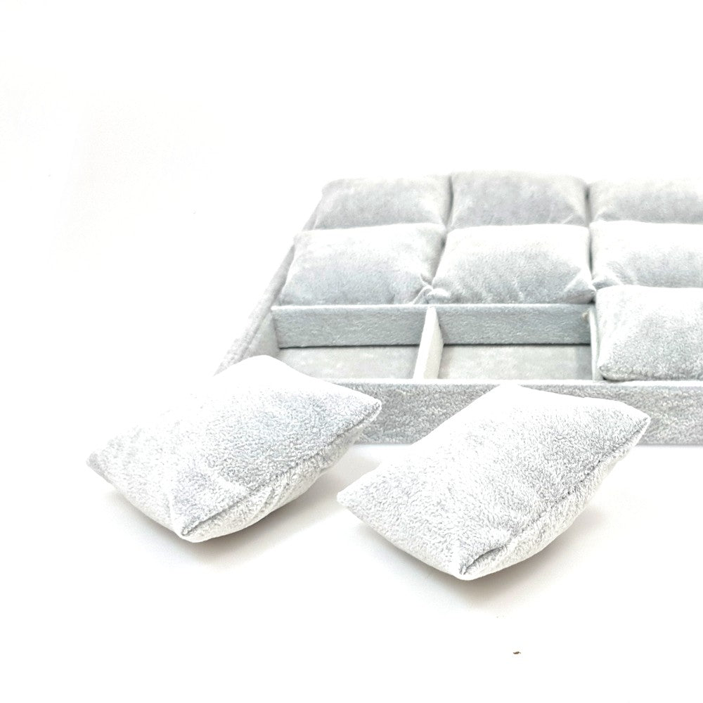 Plateau bracelets 12 compartiments velours