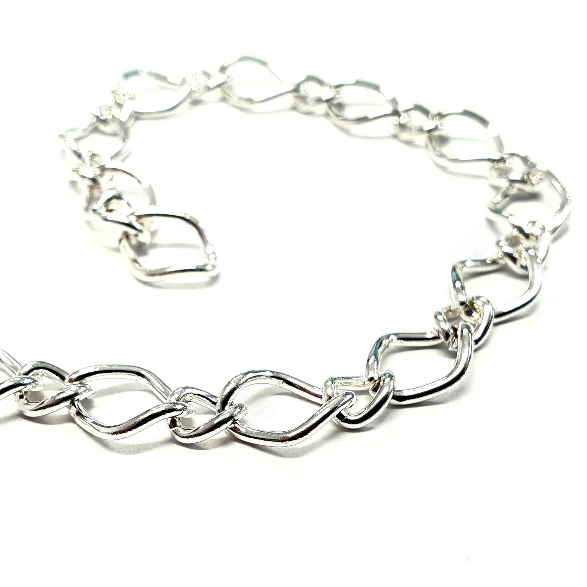 Chaine maille 10 x 7 mm gris