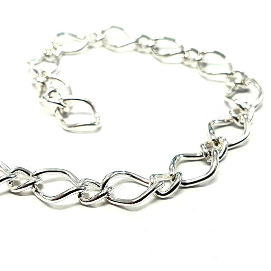 Chaine maille 10 x 7 mm gris