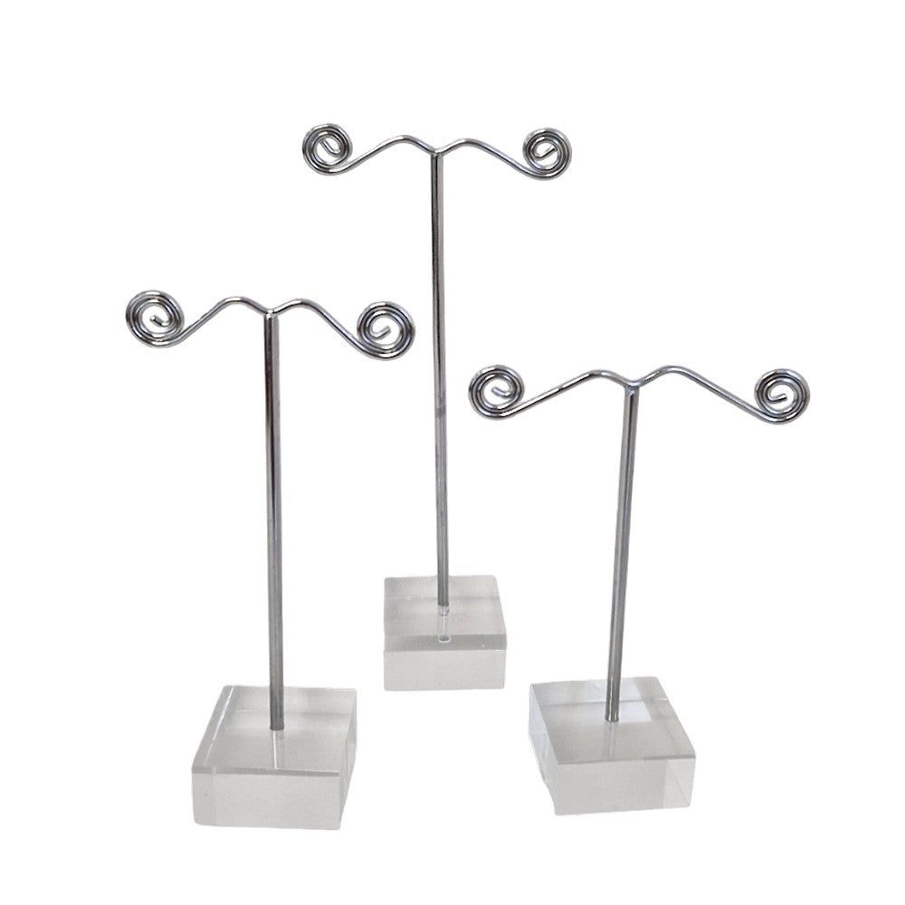 Présentoirs boucles d'oreille Arabesque en métal lot de 3