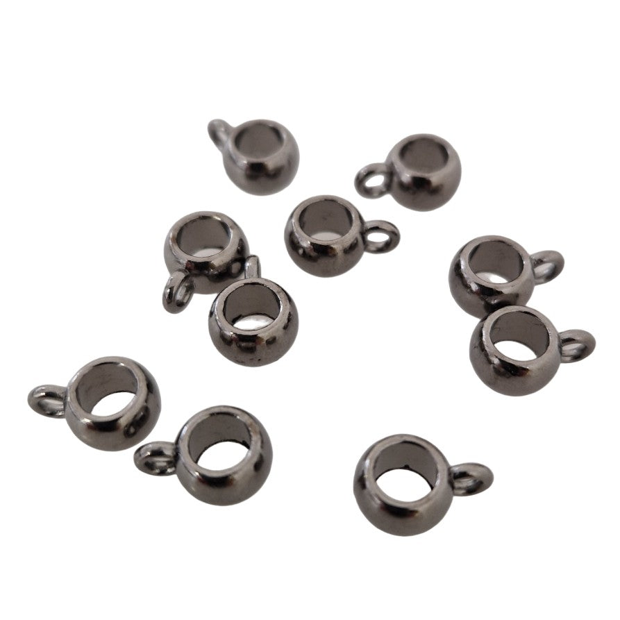 Bélière pendentif ronde pour fil de 4 mm  (10 pièces)
